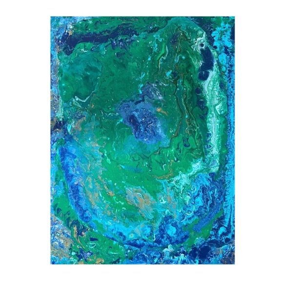 “Medusa” 16x20” Abstract Canvas Painting - Picture 1 of 3